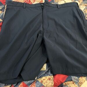 Hogan Dark Blue Flat Front Men's Shorts